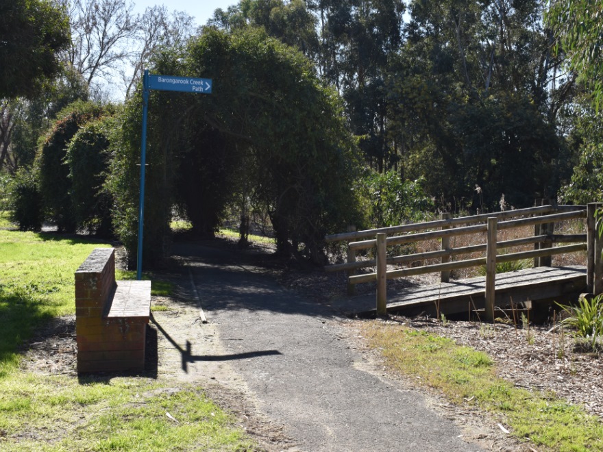 Large sections along Barongarook Creek were innundated throughout September